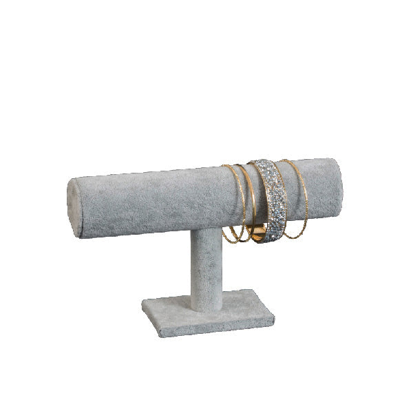 Tubo para pulseras terciopelo gris