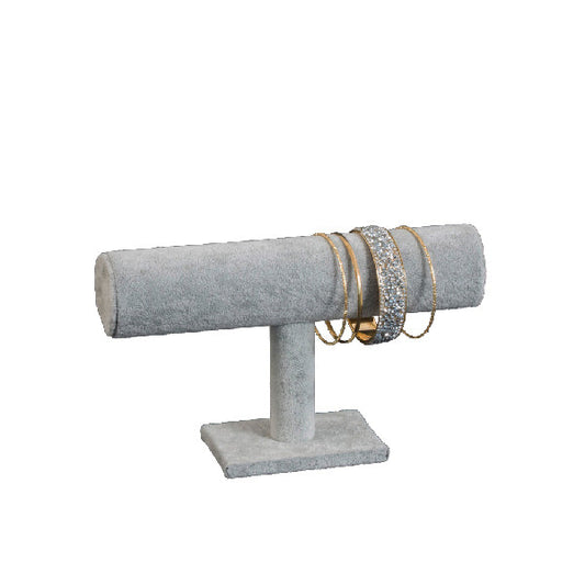 Tubo para pulseras terciopelo gris