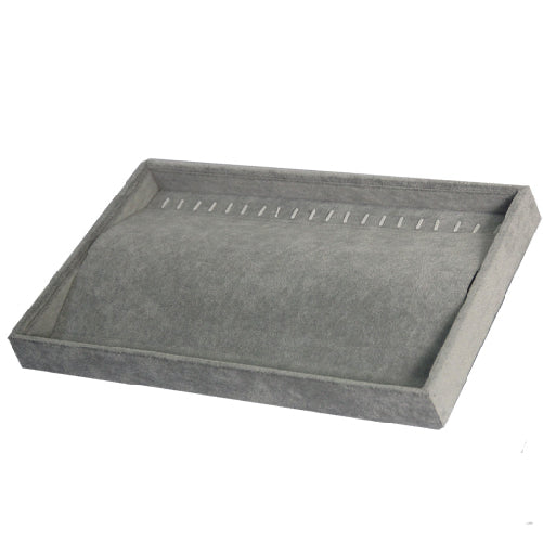 Charola terciopelo gris para Cadena