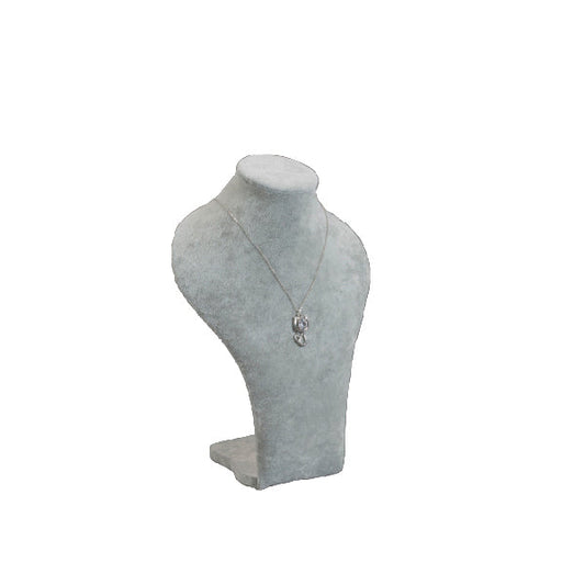 Cuello terciopelo gris mediano