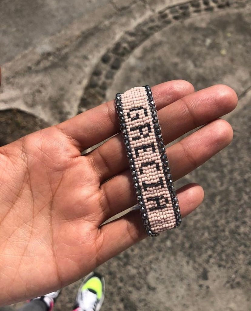 Pulsera miyuki con cristales