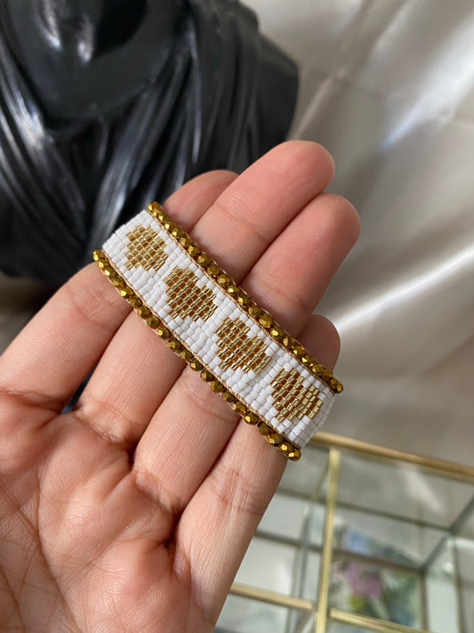 Pulsera miyuki corazones con cristales